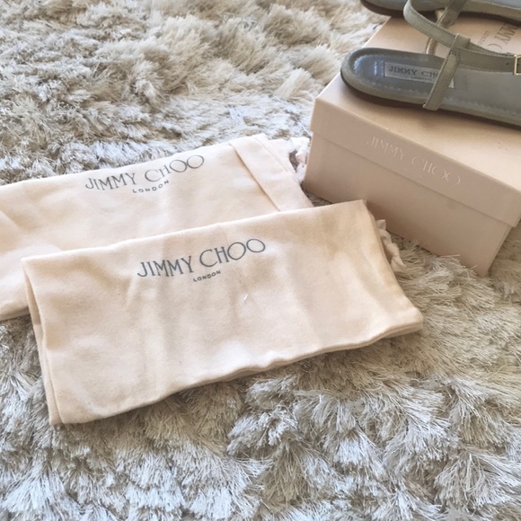 Jimmy Choo Shimmer Suede/Crystal Sandals - Picture 3 of 3